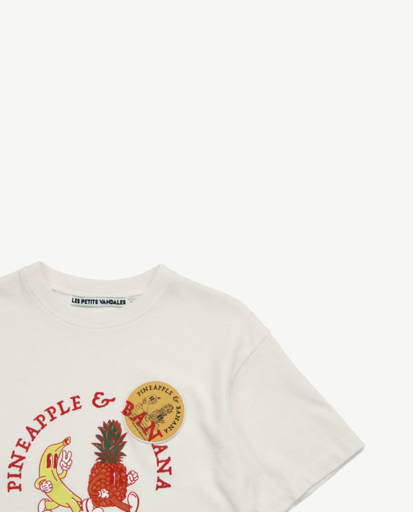 T-Shirt Kids Pineapple & Banana Crème von Les Petits Vandales