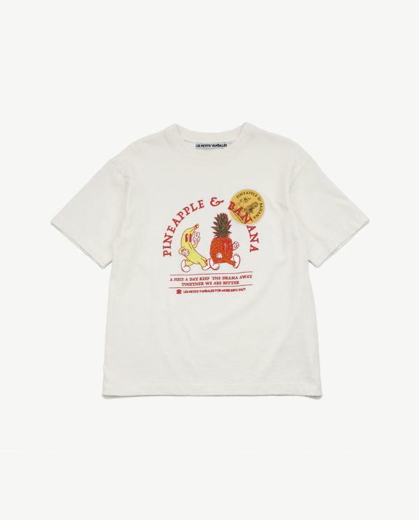 T-Shirt Kids Pineapple & Banana Crème von Les Petits Vandales