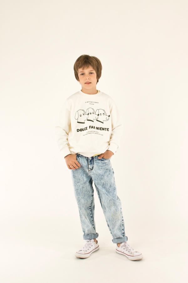 Baggy Jeans Tiny Snowy Blue von Tinycottons