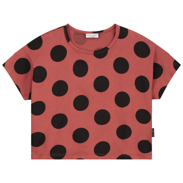 T-Shirt Oversized  Kids polka marsala von Daily Brat