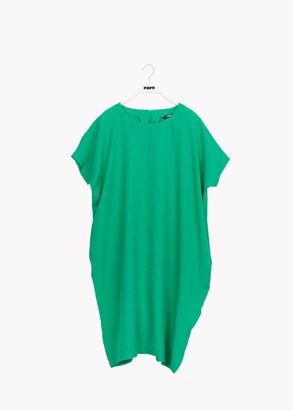 Linen Dress Loud Green von Papu