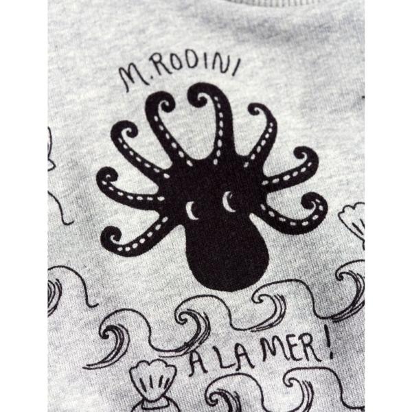 Pulli Kids Octopus Grau von Mini Rodini