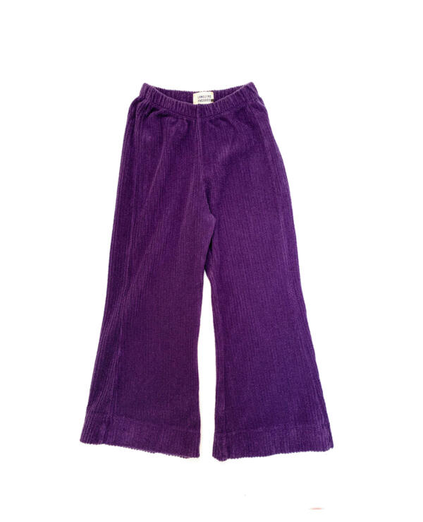 Hose Kids Flared Purple Velvet von Longlivethequeen
