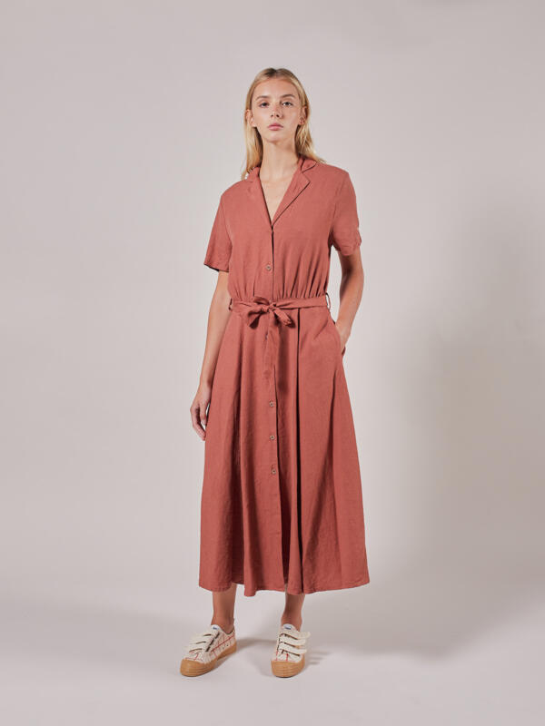 Kleid Adult Plain V-Neck Buttoned Dress von Bobo Choses