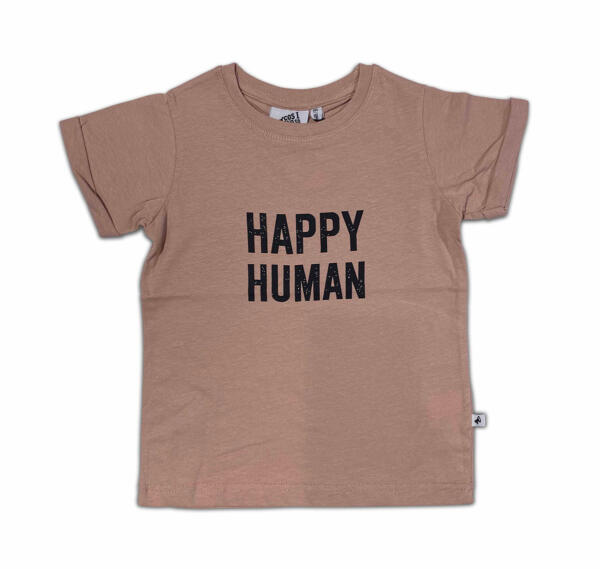 T-Shirt Kids Happy Human Sepia Rose von Cos I said so