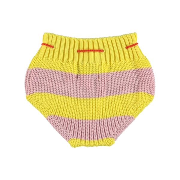 Bloomer Baby Strick Pink & Yellow Stripes von Piupiuchick