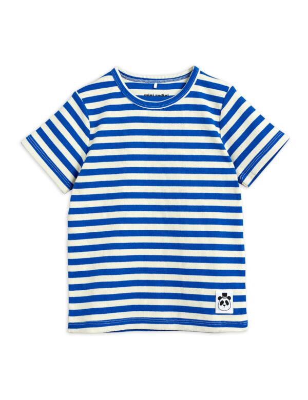 T-Shirt Kids Stripe Blue/White von Mini Rodini