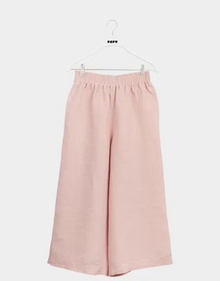 Linen Culottes Adultes Muted Red von Papu
