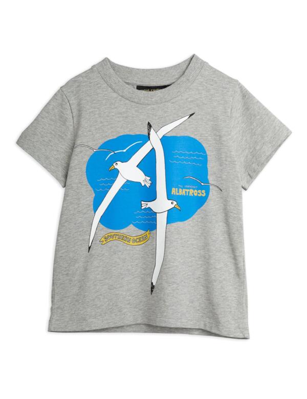 T-Shirt Kids Albatross Grey Melange von Mini Rodini