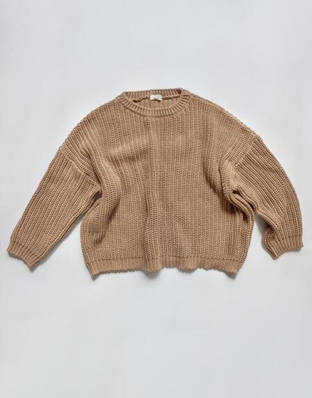 The Chunky Sweater Adults Caramel von The Simple Folk