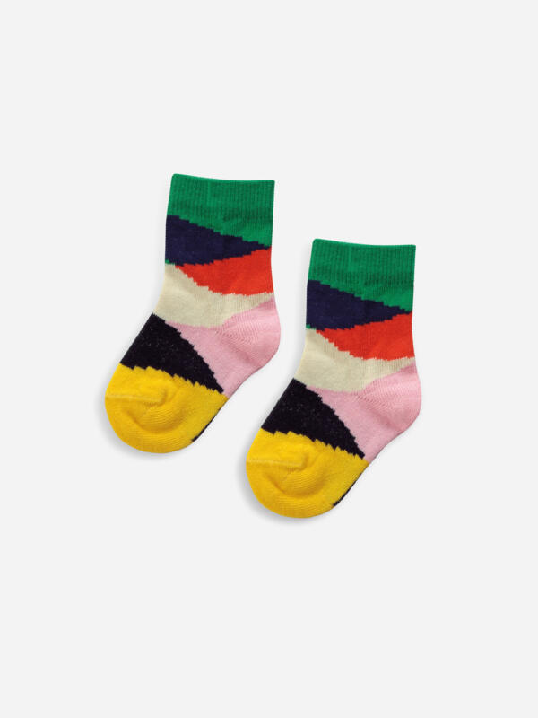 Socken Baby Multi Color Block von Bobo Choses