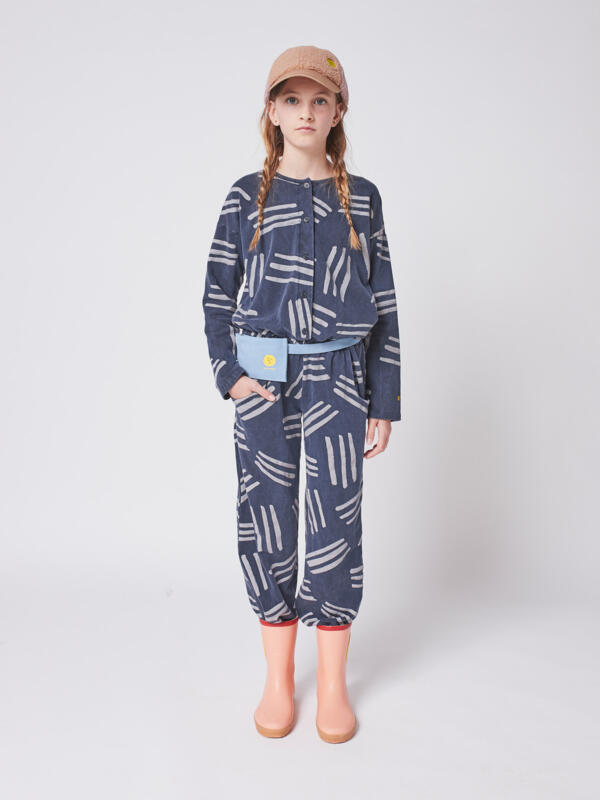 Overall Kids Scratch All Over Twilight Blue von Bobo Choses