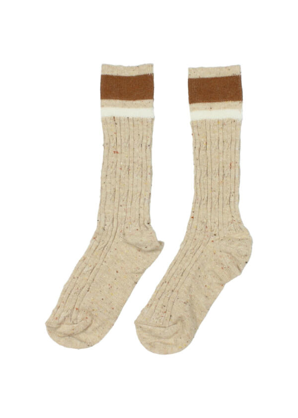 Socken Rib Natural von Buho