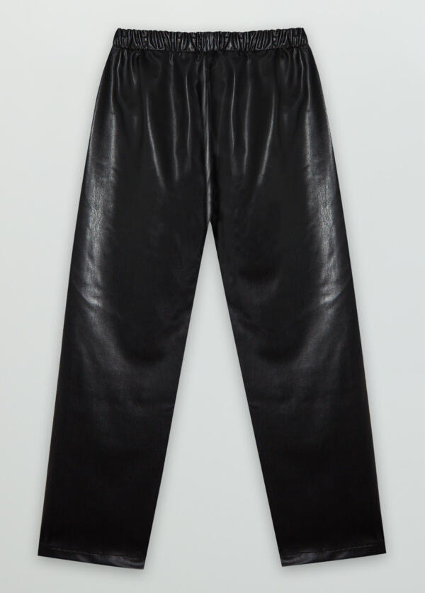 Hose Recycled Leather Black von The New Society
