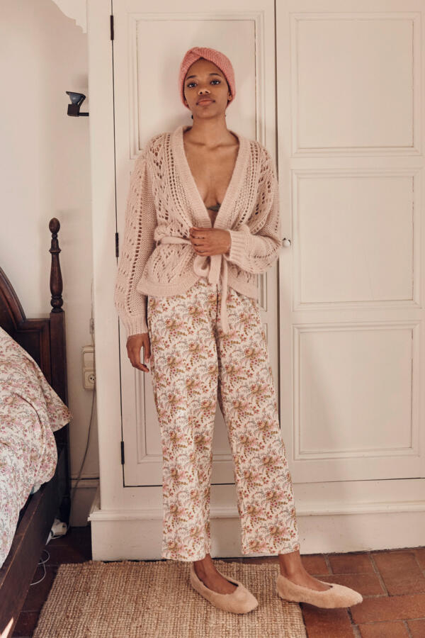 Pijama Louanne Cream French Flowers von Louise Misha
