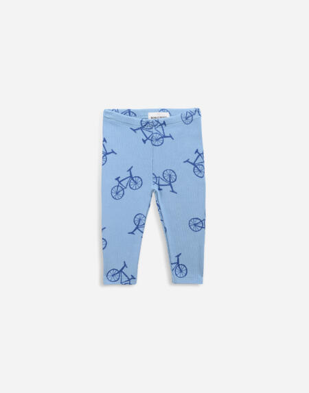Leggings Baby Bicycle All Over Blau von Bobo Choses