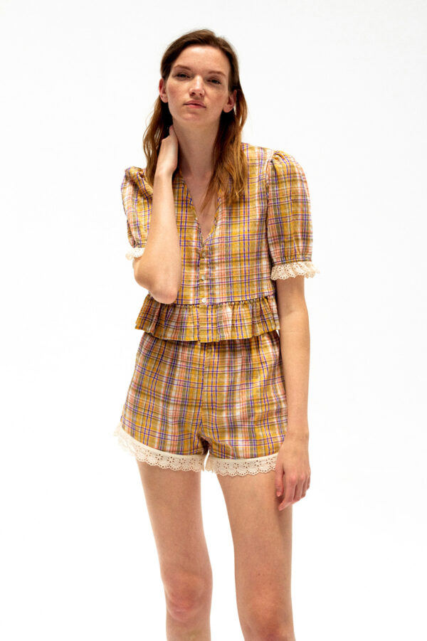 Shorts Adults Woman Andrea Multicolorcheck von The New Society