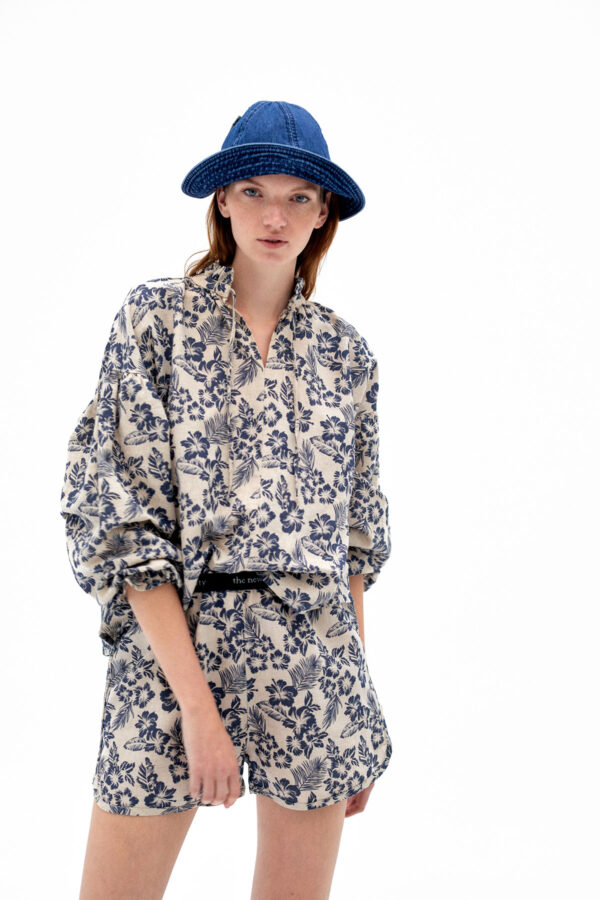 Bluse Woman Olivia Hibiscus von The New Society