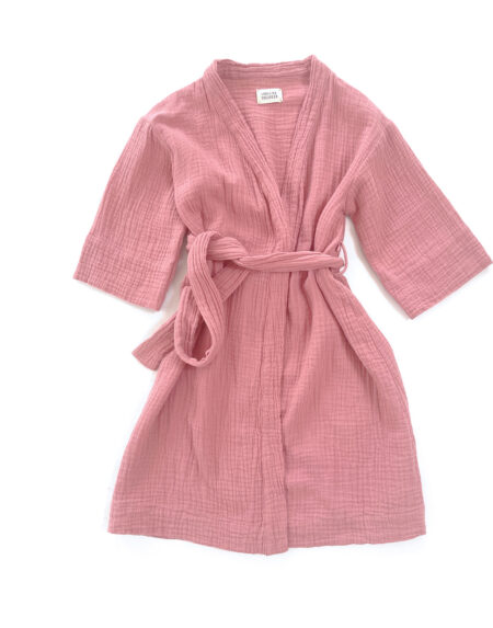 Kimono Kleid Kids Warm Pink von Longlivethequeen