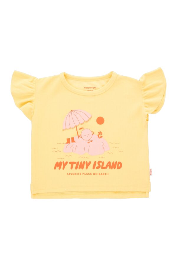 T-Shirt Favorite  Canary/Summer Red von Tinycottons