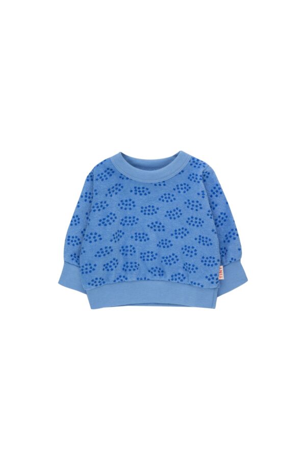 Sweatshirt Baby Forget me not lilac blue/ultramarine von Tinycottons