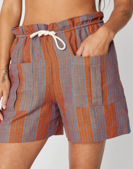 Shorts Linen Cargo Stripes von Backbeat