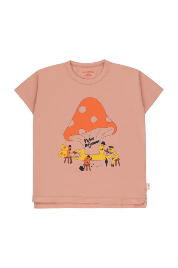 T-Shirt Kids Petit Dèjeuner Powder Pink von Tinycottons