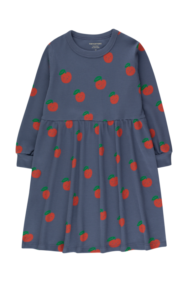 Kleid Kids Apples Light Navy/Deep Red von Tinycottons
