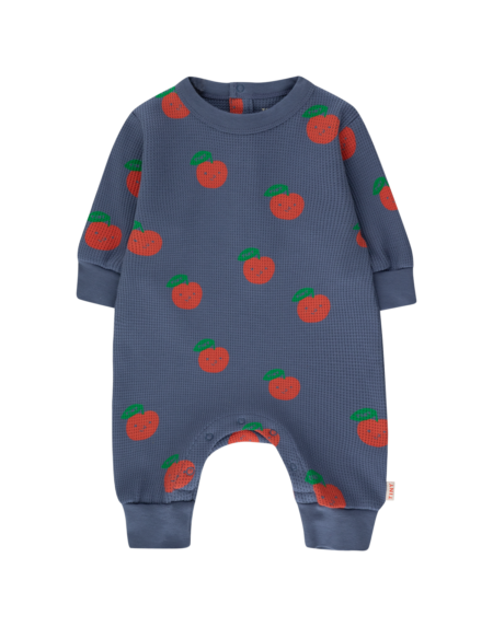 One-Piece Baby Apples Light Navy/Deep Red von Tinycottons