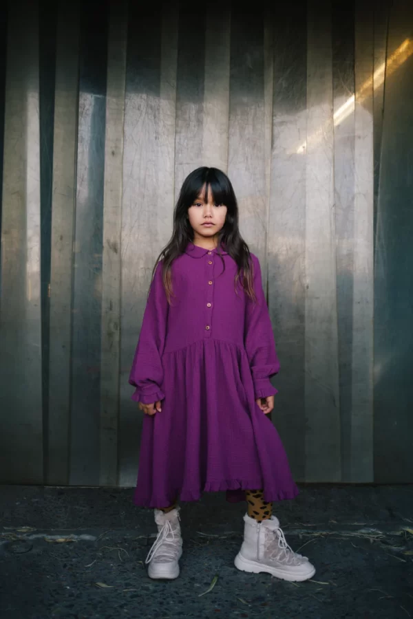 Kleid Kids Blaire Magenta Purple von Daily Brat