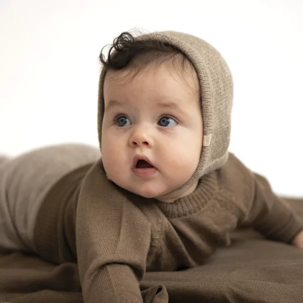 Mütze Baby Babyalpaka Kyse Walnut von Minimalisma