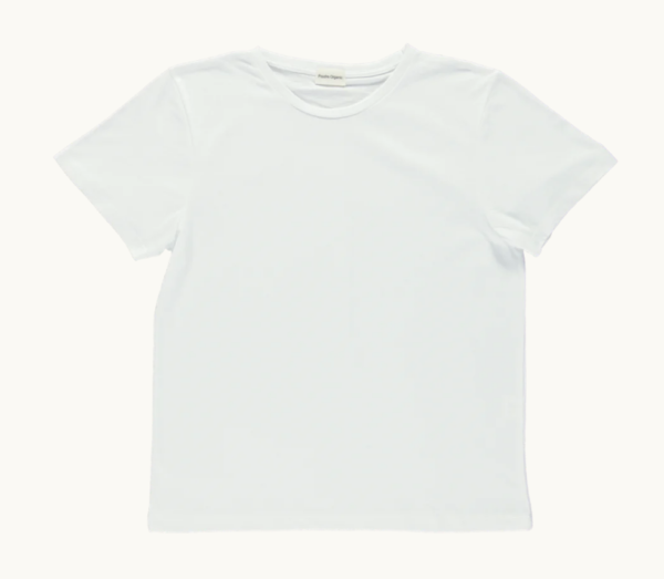 T-Shirt Adults Camiseta Blanc von Poudre Organic