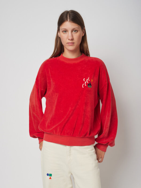 Sweatshirt Adults Nautical Print Terry von Bobo Choses