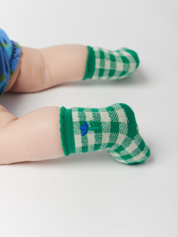 Socken Baby Green Vichy von Bobo Choses