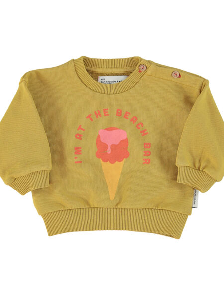 Sweatshirt Baby Khaki with Icecream von Piupiuchick