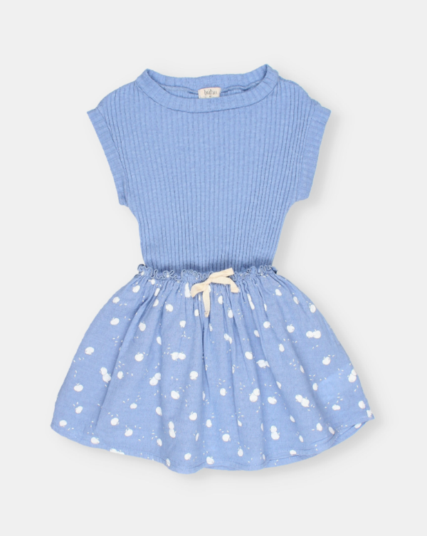 Kleid Kids Apple Combi Bluette von Buho