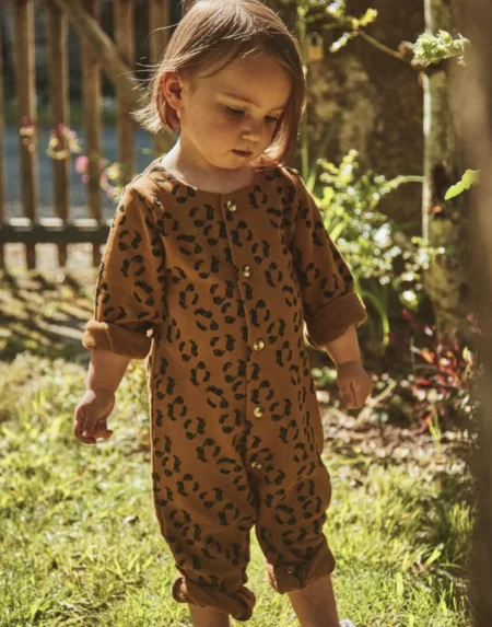 Jumpsuit Baby Meleze Leopard von Poudre Organic