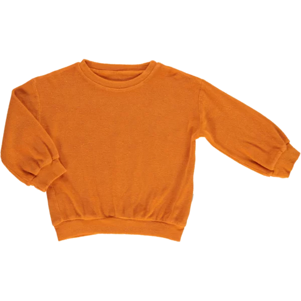Pullover Kids Jojoba Eponge Russet Orange von Poudre Organic