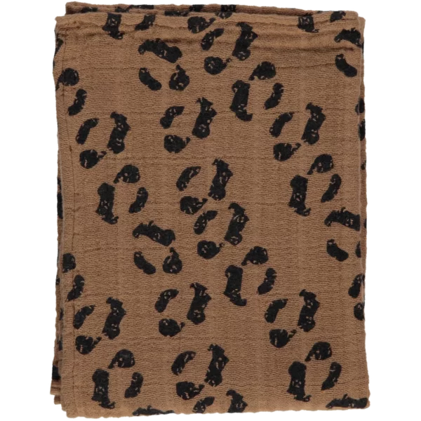 Tuch Gross Sesame Leopard von Poudre Organic