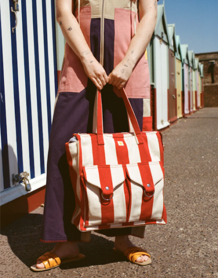Shopper Bag Red Stripe