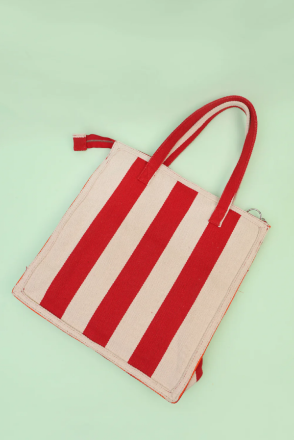Shopper Bag Red Stripe von L.F. MARKEY