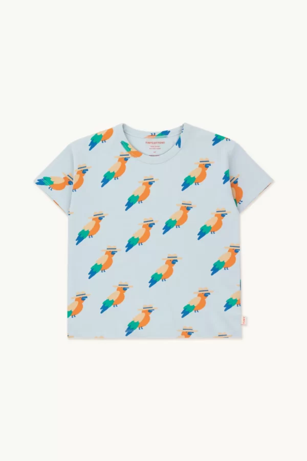 T-Shirt Kids Papagayo Washed Blue von Tinycottons