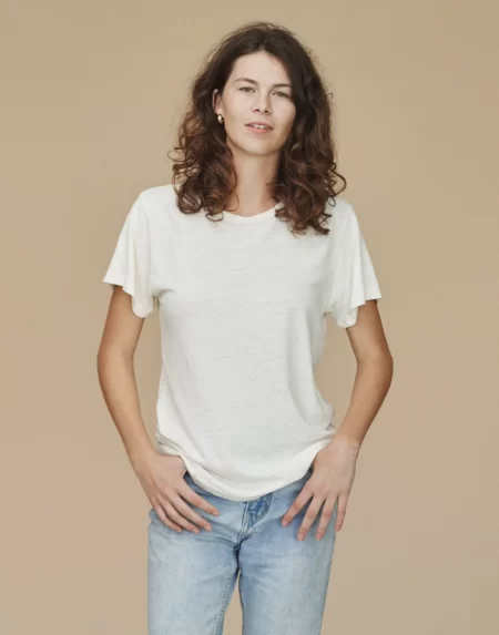 T-Shirt Lorel Washed White von Jungmaven