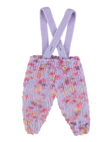 Hose Baby Knitted Straps Multicolor Lilac