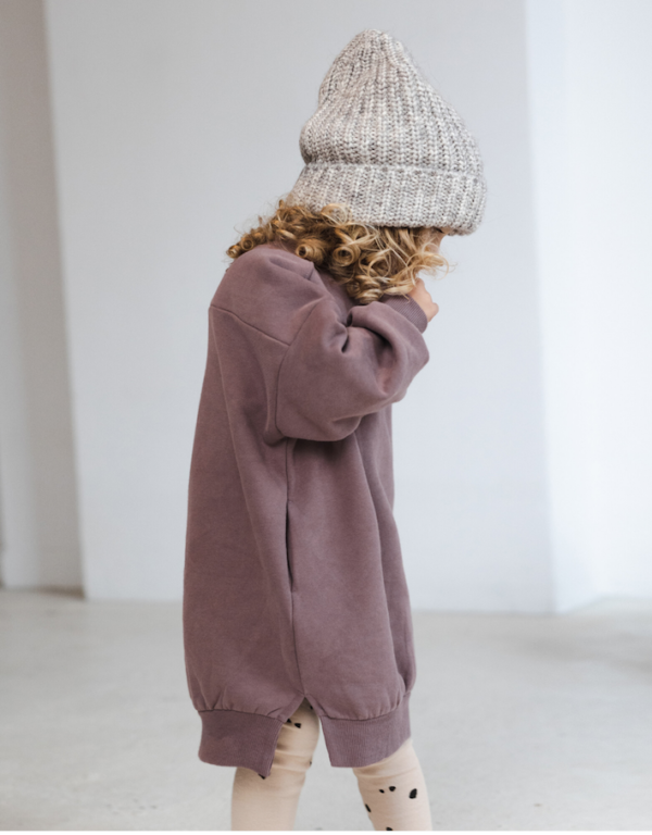 Kleid Kids Chunky Sweater Soft Amethyst von Phil & Phae