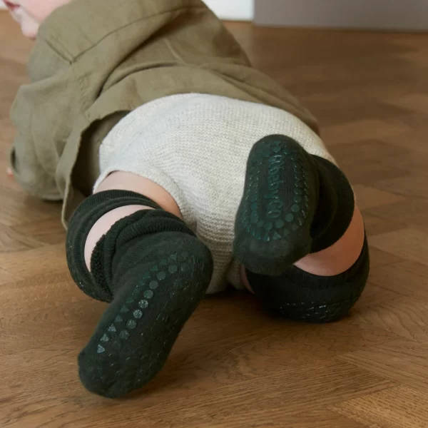 Anti Rutsch Socken Wool Forest Green von Go Baby Go