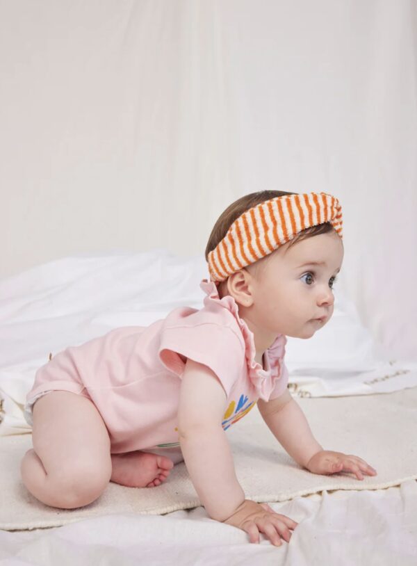 Stirnband Baby Orange Stripes Terry von Bobo Choses