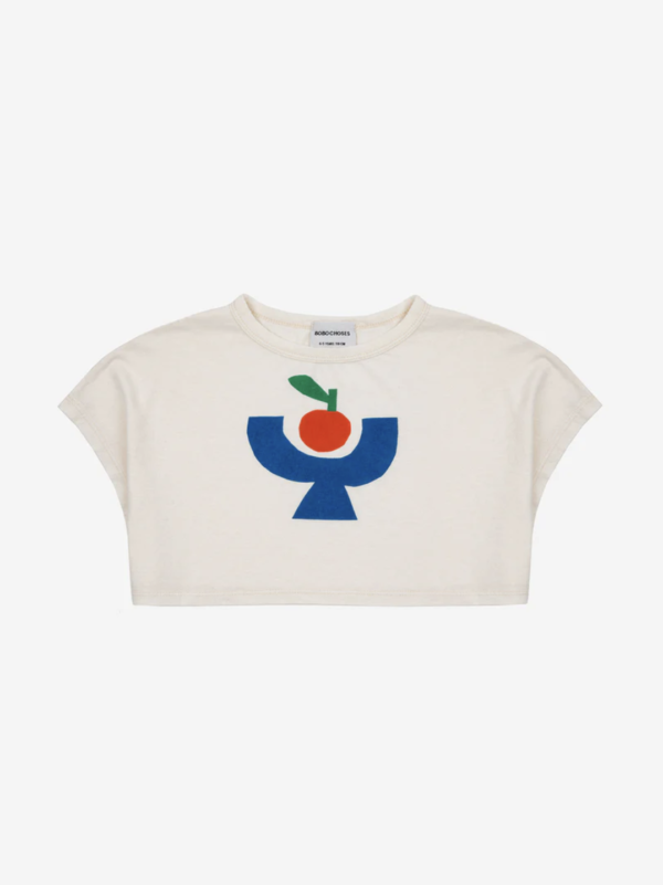 Cropped T-Shirt Kids Tomato Plate von Bobo Choses