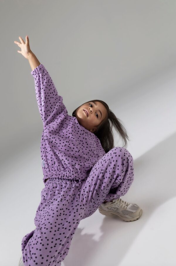 Pullover Kids Violet Dot von MINGO