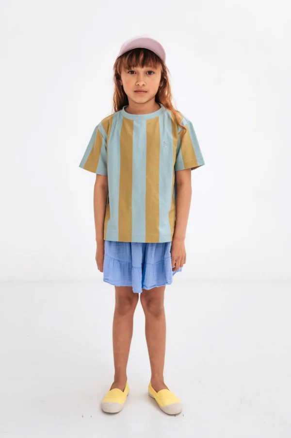 T-Shirt Kids Golden Reef Block Stripe von Repose AMS